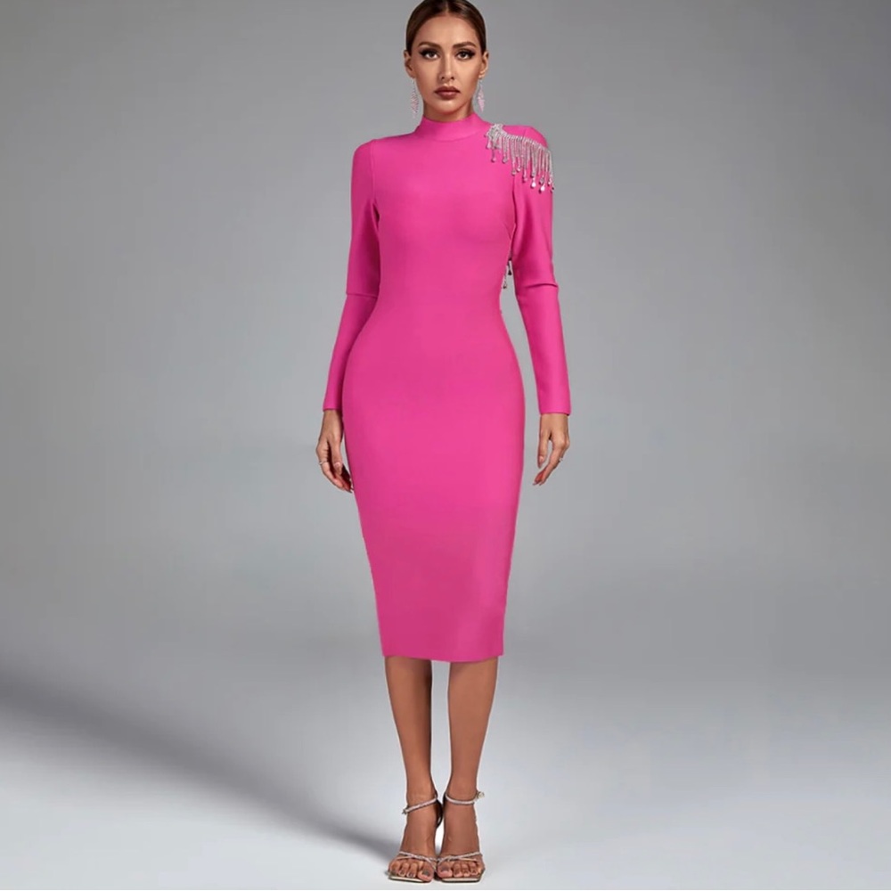 Midi open back dress